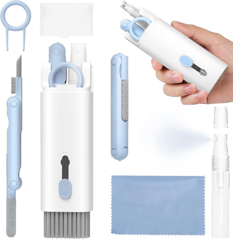 VUBOJO Laptop Screen Keyboard Earbud Cleaner Kit，Electronics Cleaning Tool for MacBook iPad iPhone Pro Cell Phone,airpod Cleaner kit,Computer Cleaning Tool Kit(Blue) - Image 1
